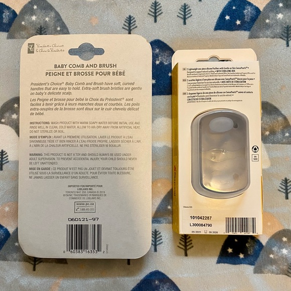 6 MONTH + BRUSH SET & SOOTHERS - Picture 2 of 8